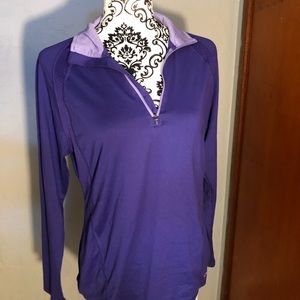 Active wear 3/4 zip pull over